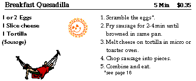 Breakfast Recipes from the book"Cheap and Easy Cooking"