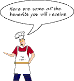 Chef icon from the book"Cheap and Easy Cooking"